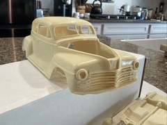 R & R RESIN 1948 PLYMOUTH 2 DOOR SEDAN RESIN KIT! CIRCA 90’s-2000’s! VMCP!