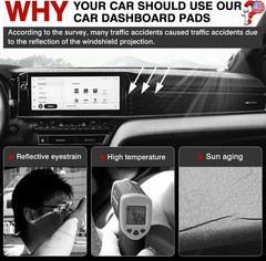 Autorder Dashboard Cover Mat for Toyota Camry 2025 2026 Accessories Dash Cover
