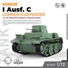 SSMODEL SS72707 1/72 25mm Military Model Kit German Flakpanzer I Ausf. C