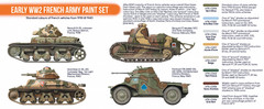 Hataka Hobby Paints WWII FRENCH ARMY COLORS Orange Line Lacquer Paints