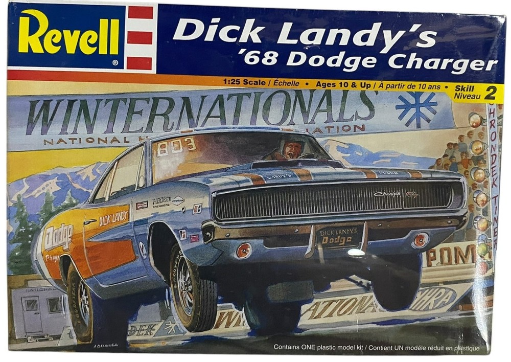 Revell Dick Landy 1968 ’68 Dodge Charger Vintage 1999 1:25 Model Kit NEW SEALED