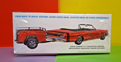 MPC 1968 Dodge Coronet Convertible w/Trailer 1/25 MPC978 Plastics Car/Truck