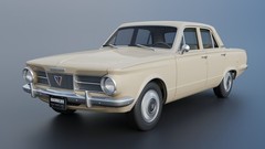 ABS-LIKE RESIN 3D PRINTED 1/25 1965 PLYMOUTH VALIANT 4-DOOR FULL KIT