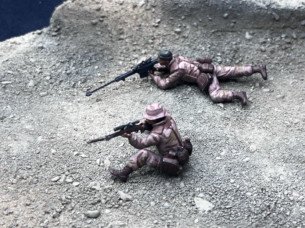1/35 Scale Military Diorama Base Terrain Display Model Soldiers Figures Diecast
