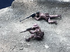 1/35 Scale Military Diorama Base Terrain Display Model Soldiers Figures Diecast