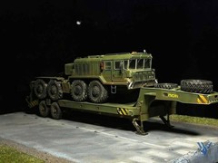 Pre-Order, KZKT-7428 & Trailer KZKT-9101 1/35 Pro-Built – Heavy Tank Transporter
