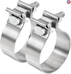 TIROL 2.75 inch Exhaust Clamp, 2 3/4 Exhaust Clamp Stainless Steel Narrow Band