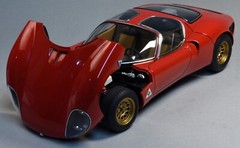Race Car 1 18 Classic Vintage Racing 24 Custom Concept Carousel Red 12