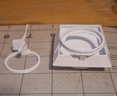M20 Insert for M8 Greyhound American 6×6 Armored Car 3d Printed 1/32 Scale White