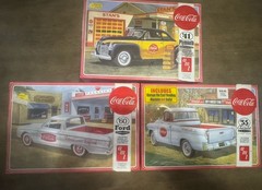 1/25 Scale Coca-Cola series AMT Die Cast Lot ‘55 Cameo ‘60 Ranchero ‘41 Voiture