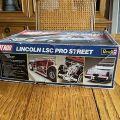 Revell Hot Rod Lincoln LSC Pro Street Kit #7456 1990 STARTED/INCOMPLETE