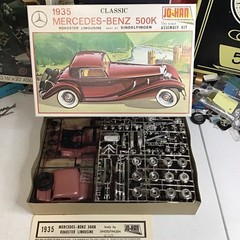 JOHAN JO-HAN 1935 Mercedes Benz 500K 1/25 Model Kit Open Box GC #1135