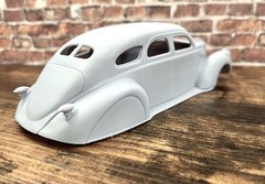 1/24 Scale: Chopped “1937 Lincoln Zephyr Sedan” Body. 3D Printed; Resin.