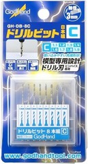 God Hand Set of 8 drill bits (C) Tools GH-DB-8C from Japan