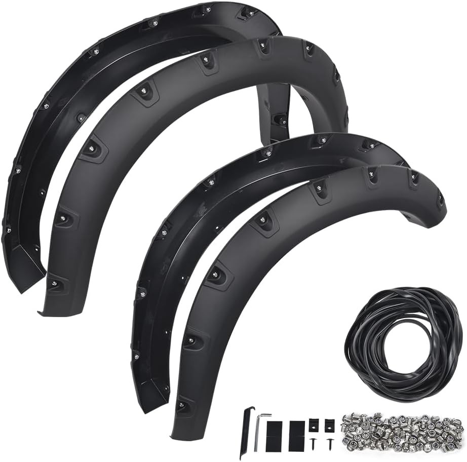 Fender Flares Modified 4Pcs Matte Black Compatible with Dodge Ram 2500 3500 2019