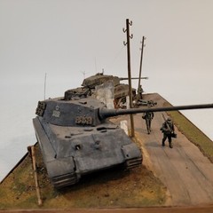 1/35 WWII German Tanks France Time Out Soldiers Museum Quality Diorama Built