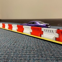 6ft. 1/24-1/25 Scale Plastic Crash Barriers for RC Racing/Drifting or Diorama