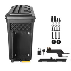 Driver Side Truck Tool Box in ABS 28 In., 6.6 Gal. Truck Bed Box with Password P