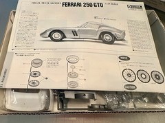 Vintage Protar Ferrari 250 GTO 1:24 Model Kit Mod 205 Made In Italy Complete