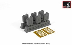 Armory AC7315 Soviet 20l canisters (6pcs.), scale AFV 1/72 Accessories Resin kit