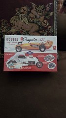 AMT ORIGINAL VINTAGE RARE DOUBLE 3 IN 1 DRAGSTER TROPHY SERIES T-161 New Sealed.