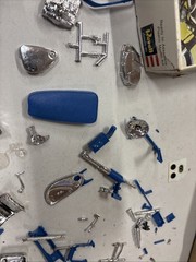 Rare VTG 1960’s Revell Honda Scrambler 1/8 Scale Blue Open Box