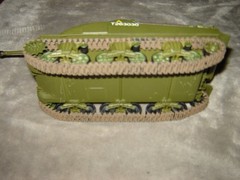 Built Tank w/Driver Long Barrel 6-1/2 inches long Well Built & Painted Ex Cond