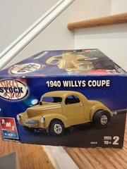 AMT Ertl Street Stock and Strip 1940s willys coupe Model Kit 1:25 Open Box