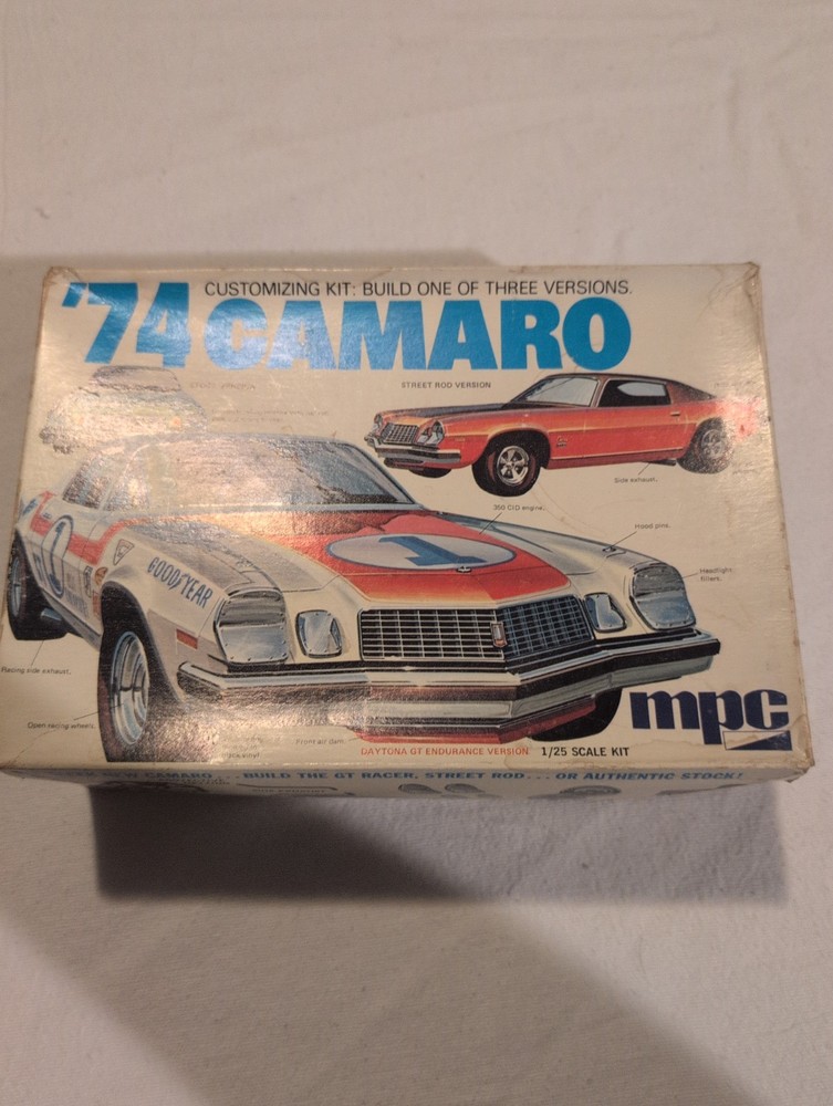 MPC 1974 CHEVROLET CAMARO ANNUAL 3in1 #1-7419-25 AMT RARE UNBUILT MODEL KIT