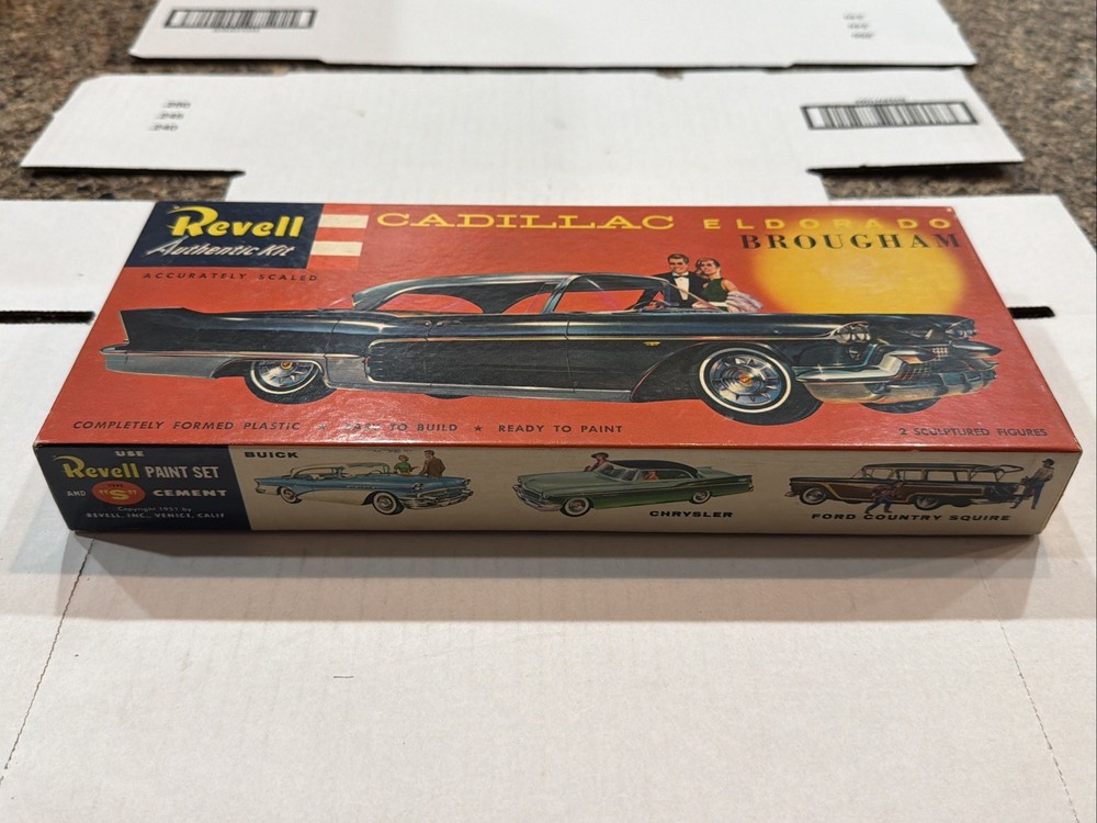 REVELL ORIGINAL 1957 ISSUE CADILLAC ELDORADO BROUGHAM KIT!! CIRCA 1957! VMCP!