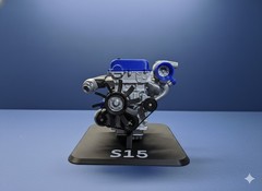 Nissan S15 SR20DET Engine Model 3D Printed Vroom Vroom