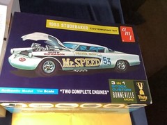 1/25 scale model car kit 53 Studebaker Rear Bench Seat And Arm Rest No Box