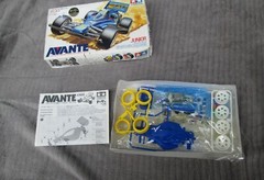 RARE Tamiya Avante Jr Special Version 18507 Clear Chassis Yellow Tires 1990 NOS