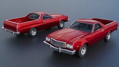 ABS-LIKE RESIN 3D PRINTED 1/16 1974 FORD RANCHERO FULL KIT