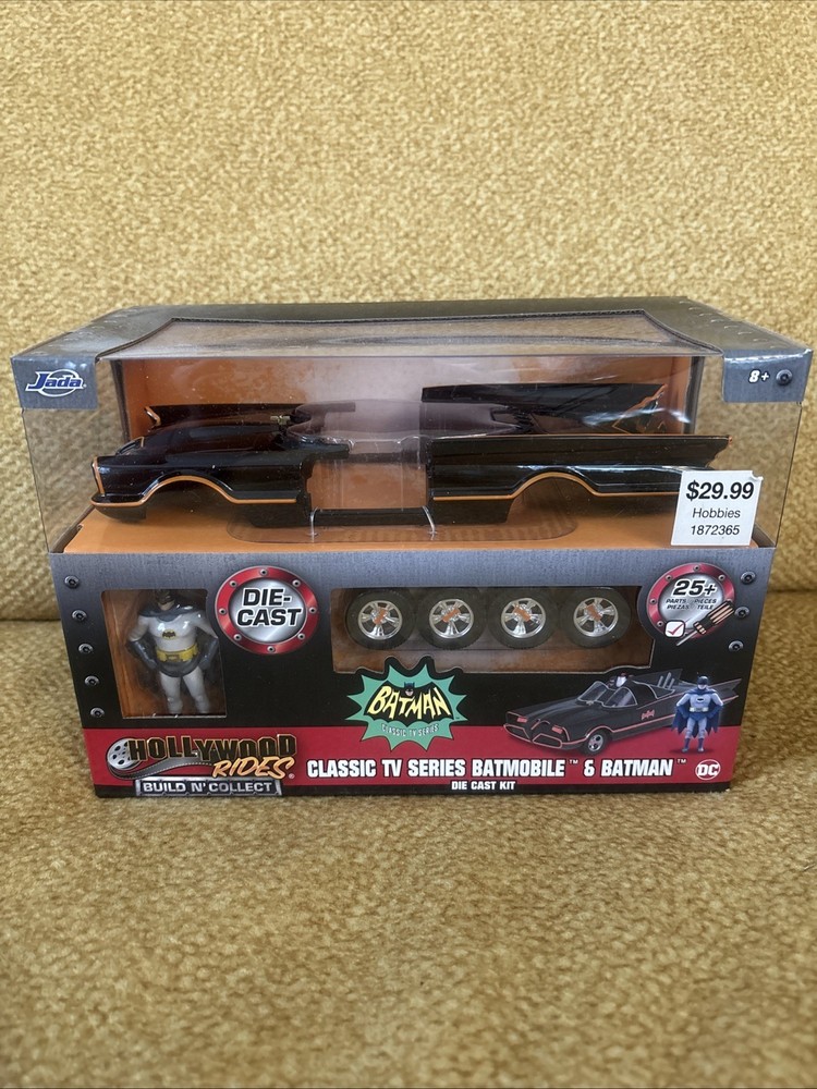 NIB Jada Hollywood Rides Build N Collect CLASSIC BATMOBILE & BATMAN Die Cast Kit