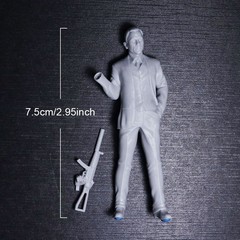 1/24 Scale Resin Figure Model Kit Sculpture Unassembled, Unpainted Model Kit.