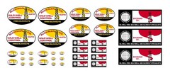 1:25 scale Buckman Co. Hellfighters oil well fire car uniform waterslide decals