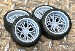 Resin 21/20 Inch: “Rohana RFG19” Model car Wheels/Tires 1/24 1/25 scale