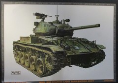 AFV Club 1/35th Scale British M24 Chaffee – Box Art from Kit No. AF35210