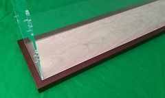 27 x 5 x 10 Acrylic Display Case for Trucks Ocean Liner Cruise Ships wooden base