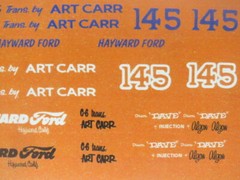 Souza Bros. 65/66 Mustang AWB 1/25th DECAL 1/25 from Fremont Racing Specialties