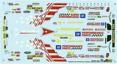 Slixx 1923 GM Performance Products Grand Am P/S-Johnson 1/24 1/25 Drag decal