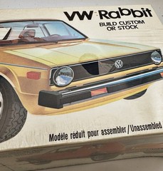 Vintage AMT Volkswagen Rabbit Mk I VW Kit # 2001 Stock or Custom Sealed Box Mk1
