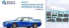Quinta Studios 1/24 NISSAN SKYLINE GT-R R32 3D-PRINTED & COLORED INTERIOR