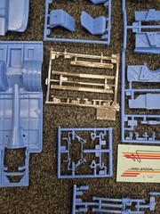 1966 66 Chevy II Nova Pro Street 1/25 Scale Model Parts Lot wide wheel well