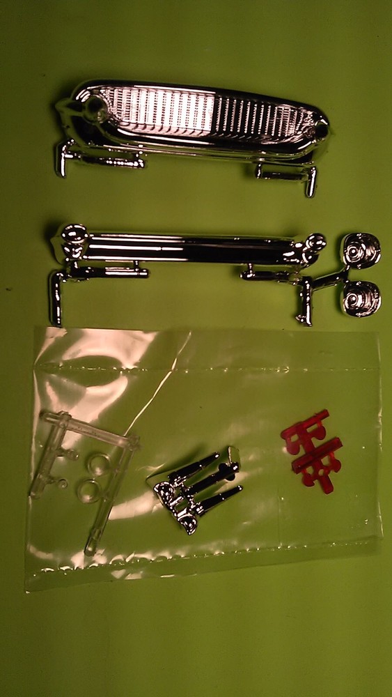57 1957 Chevy Bel Air 1/25 Chrome Grille Bumper Front Rear Head Tail Lamps Light