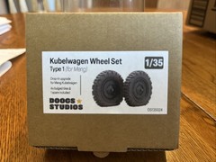 1/35 Doogs Studios #135024 Kubelwagen Wheel Set Type 1 For Meng