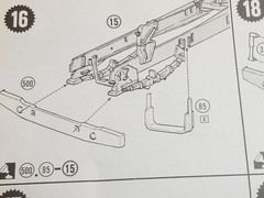 Kenworth Aerodyne Cab Over FRONT BUMPER from AMT 1:25 Model Kit