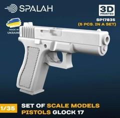 SPALAH 17835 1/35 Glock-17 pistols 5 pcs Set of scale models
