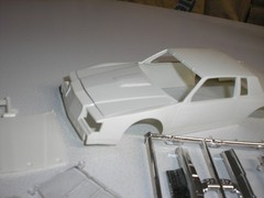 Vintage B 1/24 NASCAR Buick Grand National Regal w/ 2 Hoods 4 Slot Car Body Part
